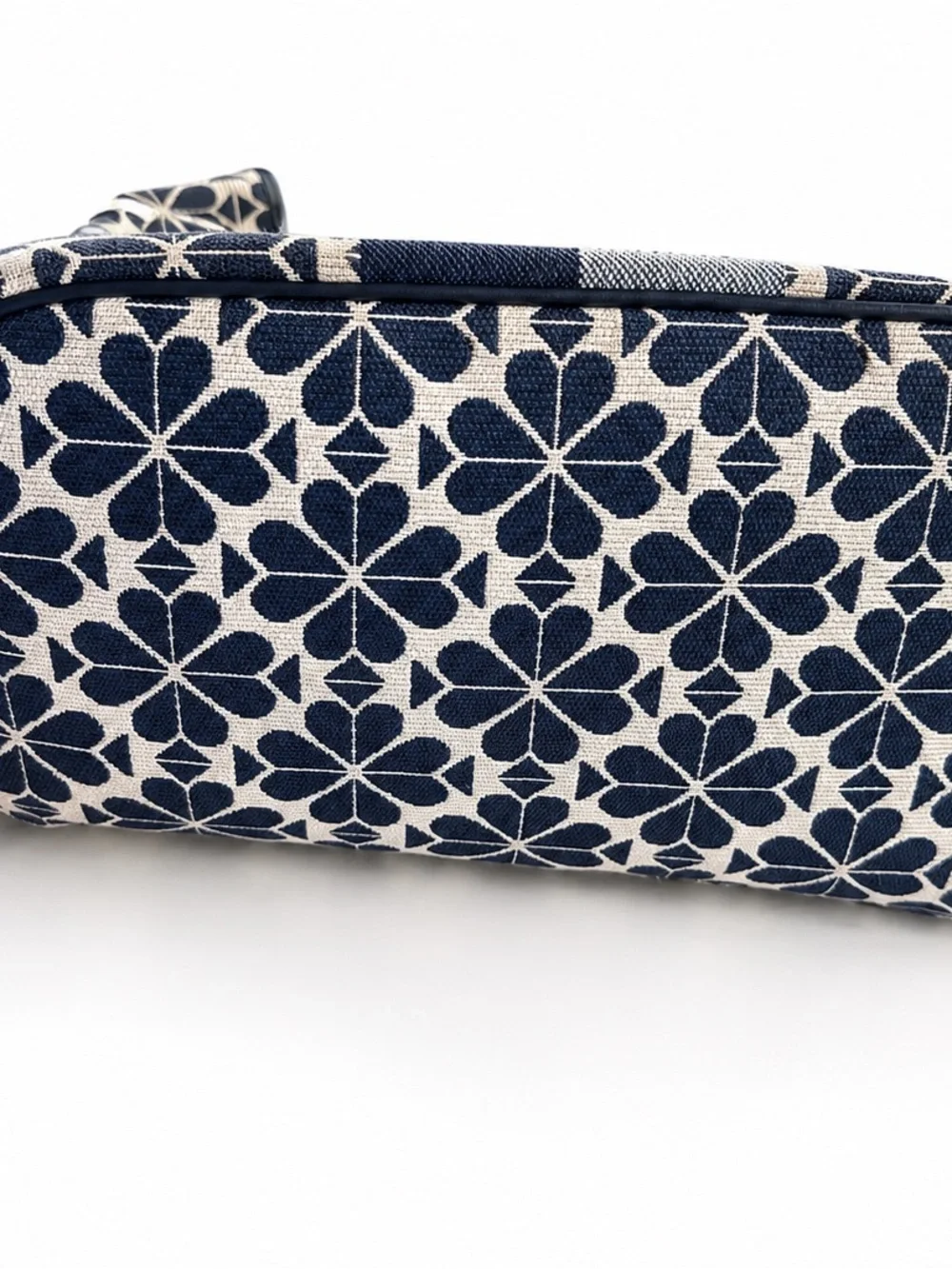kate spade Navy Floral Stripe Drawstring Backpack